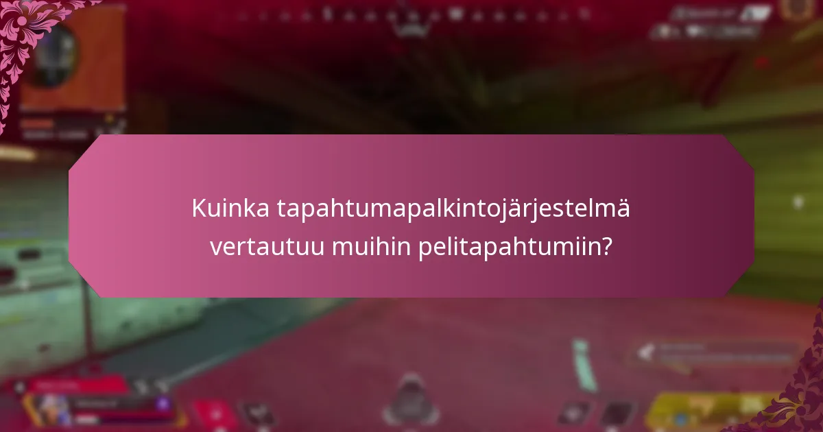 Kuinka tapahtumapalkintojärjestelmä vertautuu muihin pelitapahtumiin?