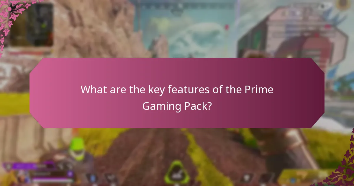 What are the key features of the Prime Gaming Pack?