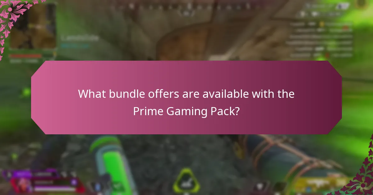 What bundle offers are available with the Prime Gaming Pack?