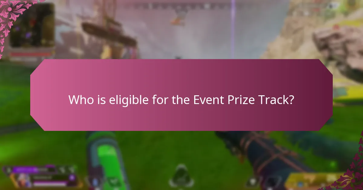 Who is eligible for the Event Prize Track?